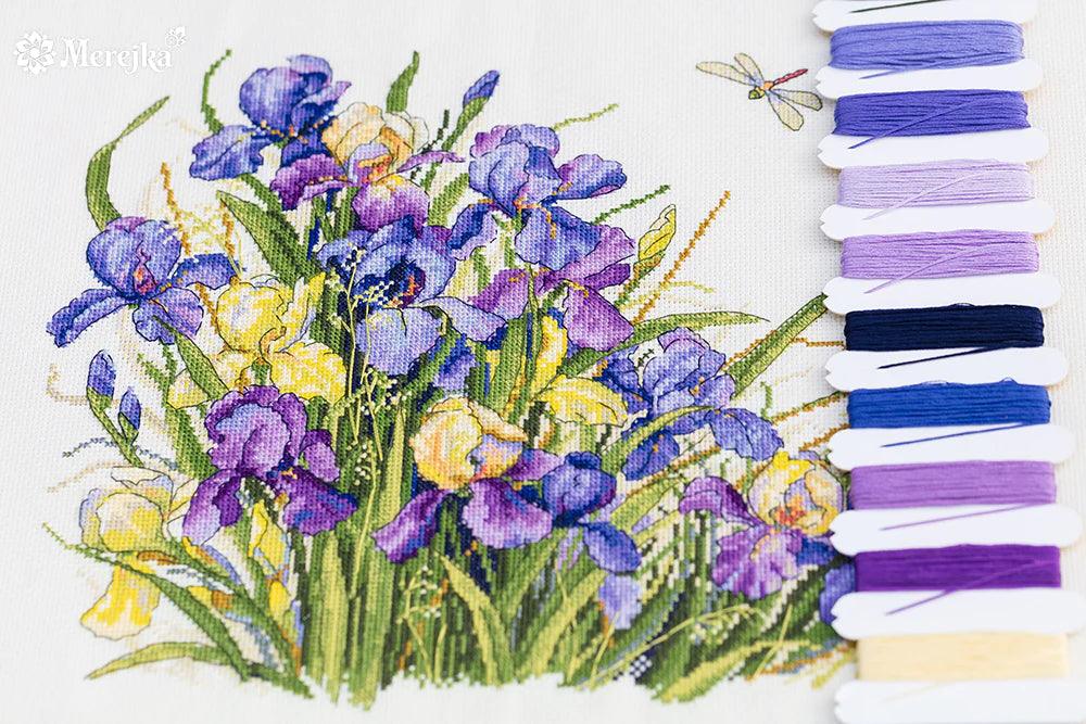 Irises K-122A Counted Cross-Stitch Kit