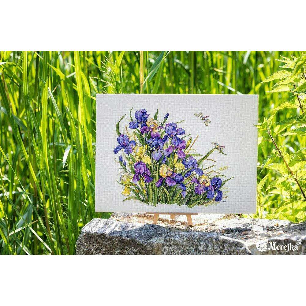 Irises K-122A Counted Cross-Stitch Kit