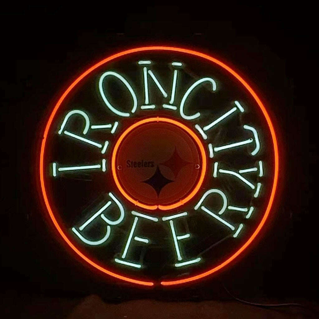Iron City Beer Pittsburgh Steelers Neon Signs Light