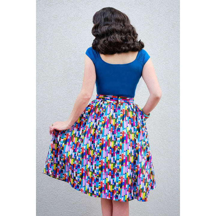 Isabel Top in Peacock Blue