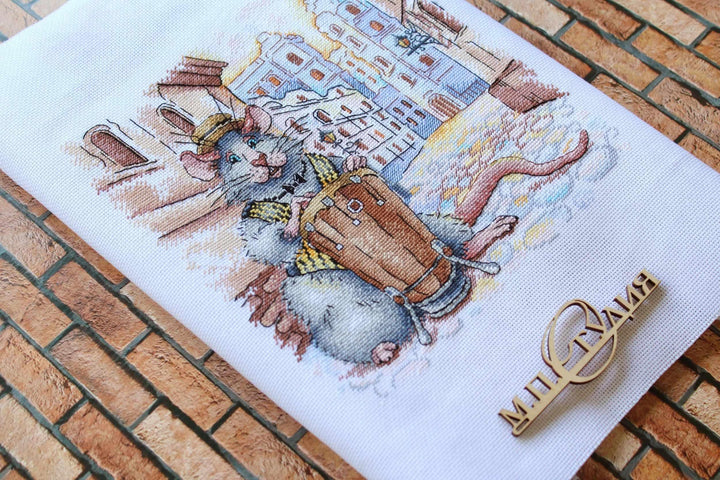 Italian Streets SNV-699 Counted Cross Stitch Kit