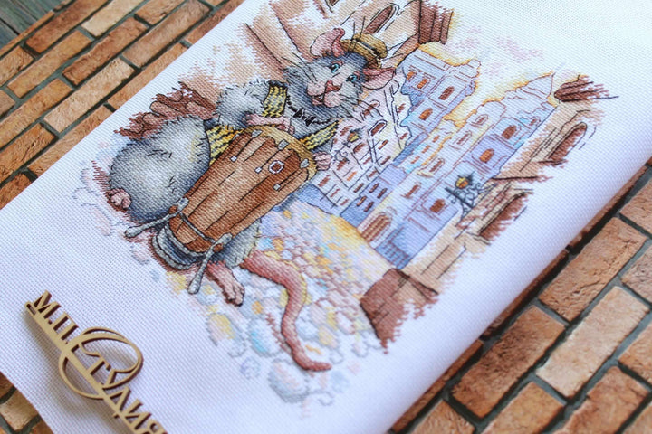 Italian Streets SNV-699 Counted Cross Stitch Kit