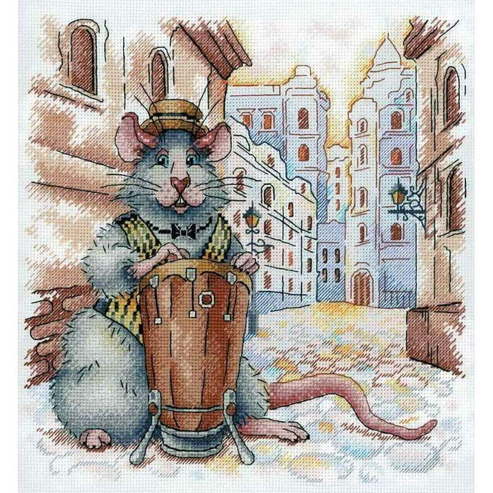 Italian Streets SNV-699 Counted Cross Stitch Kit