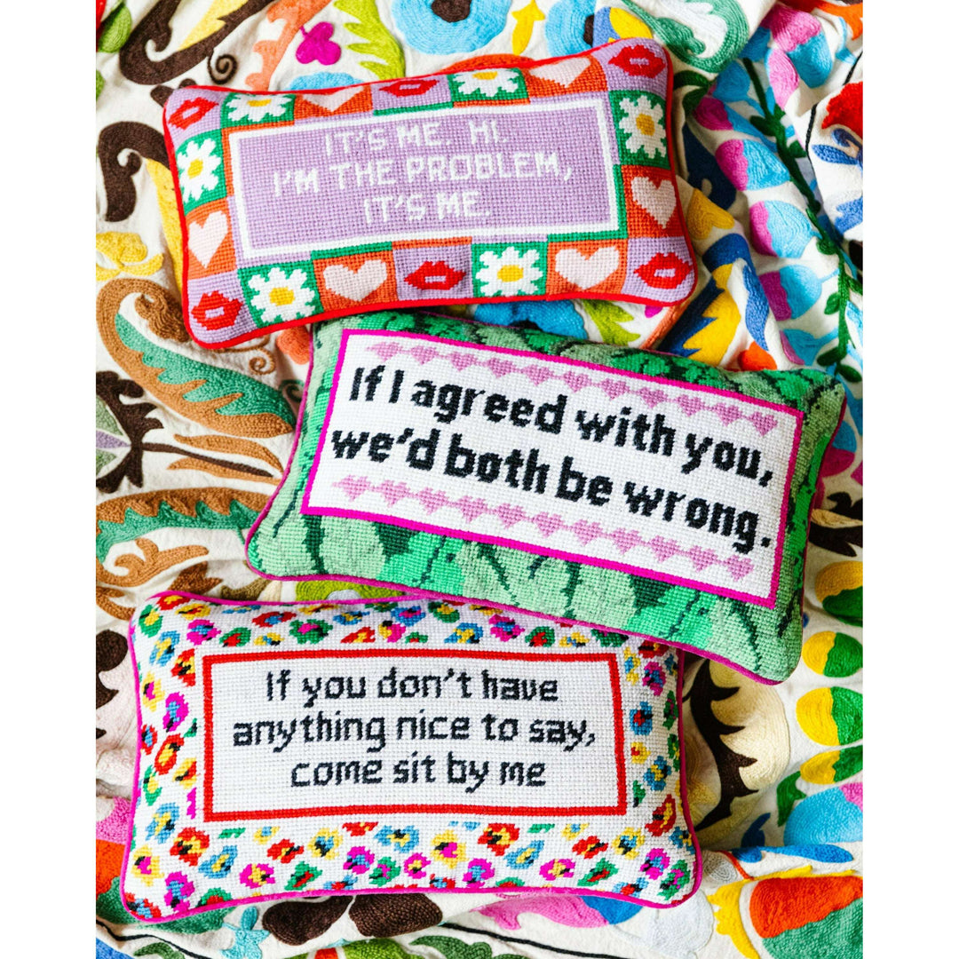 It's Me Needlepoint Pillow