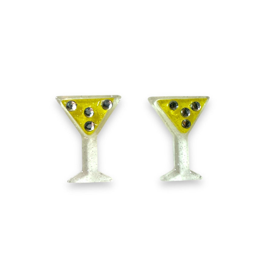 itty bitty martini earrings