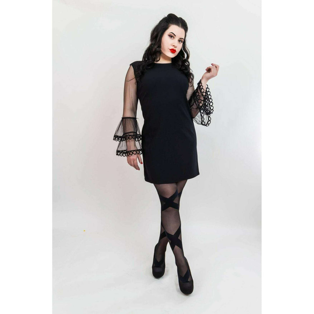 Jackie: Black Ballet Thigh Highs. Petite to Plus Size
