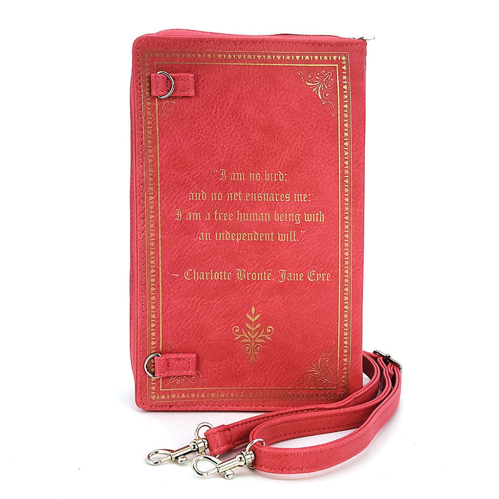 Jane Eyre Book Clutch Bag In Vinyl by Book Bags