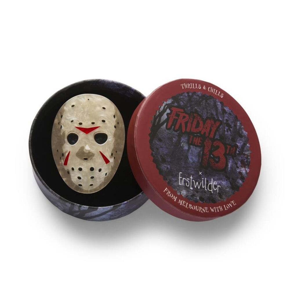 Jason Voorhees Mask Brooch by Erstwilder 2