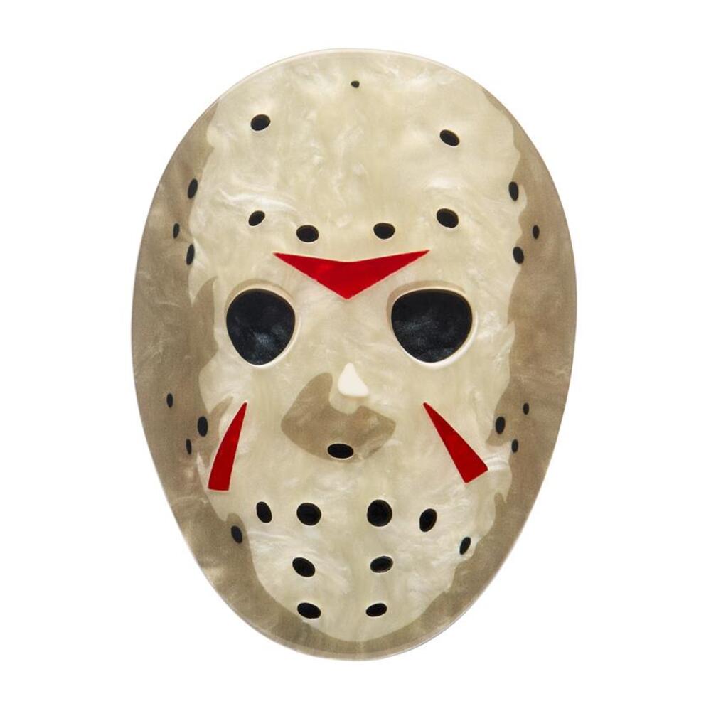 Jason Voorhees Mask Brooch by Erstwilder 