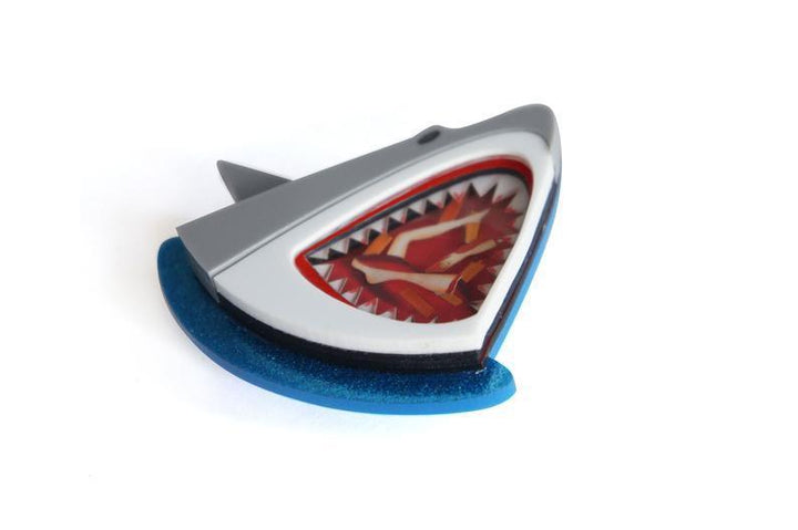 Jaws Shark Brooch / Necklace by Laliblue - Quirks!