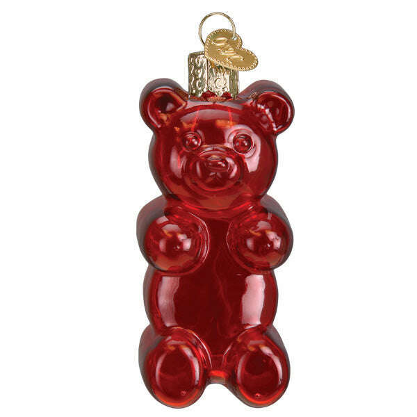 Old World Christmas Jelly Bear Blown Glass Ornament Set