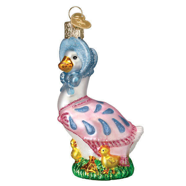 Old World Christmas Jemima Puddle-Duck Blown Glass Ornament