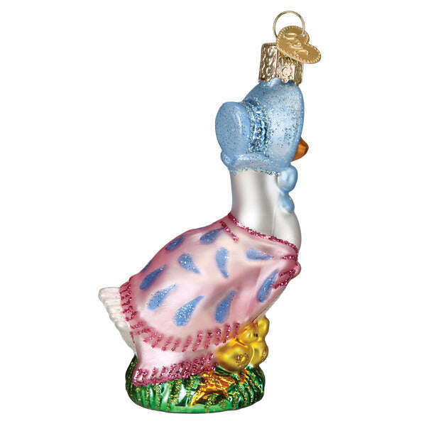 Old World Christmas Jemima Puddle-Duck Blown Glass Ornament