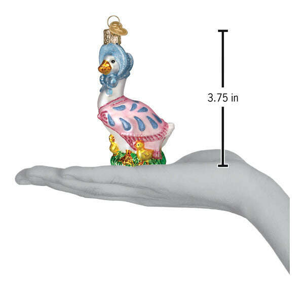 Old World Christmas Jemima Puddle-Duck Blown Glass Ornament