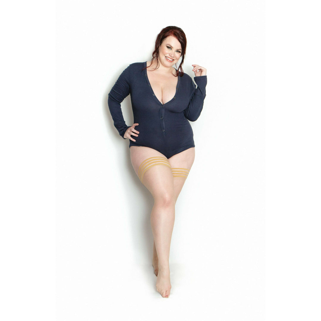 Jenny: Bold & Bubbly is How We Like our Champagne! Thigh Highs. Petite to Plus Size
