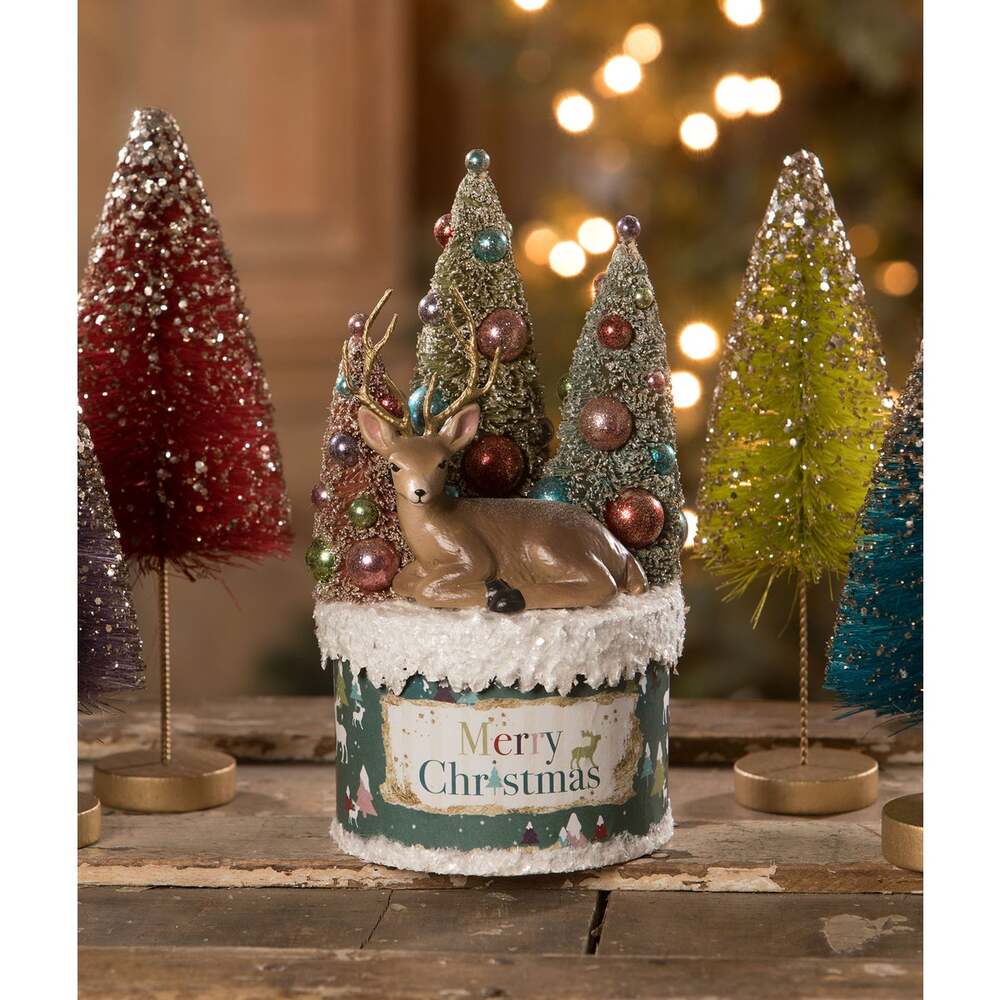 Jeweled Deer on Box by Bethany Lowe Designs