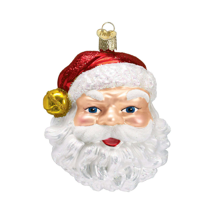 Old World Christmas Jingle Bell Santa Blown Glass Ornament