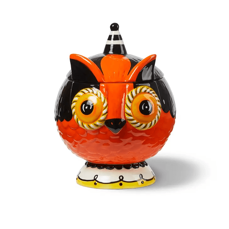 Johanna Parker Carnival Cottage Owl Cookie Jar - Quirks!