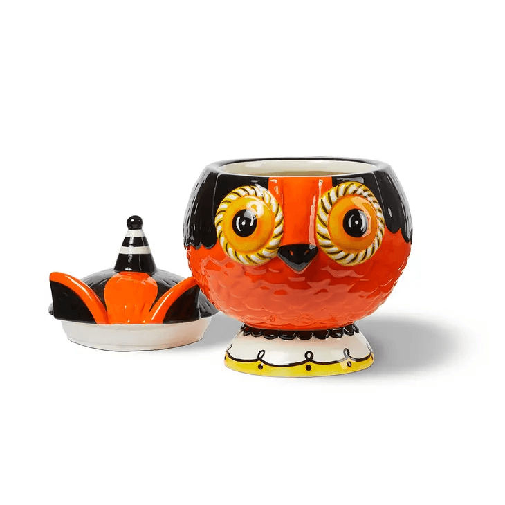 Johanna Parker Carnival Cottage Owl Cookie Jar - Quirks!