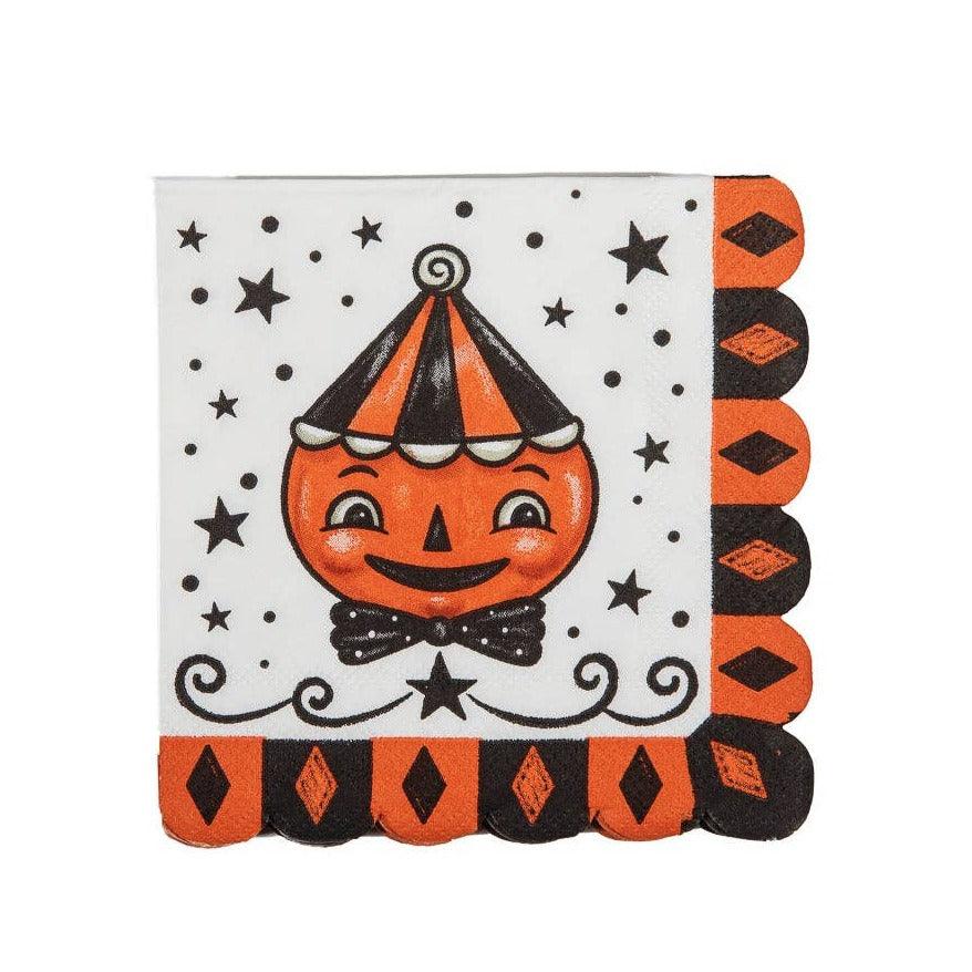 Johanna Parker Carnival Cottage Scallop Pumpkin Napkin S/20 - Quirks!