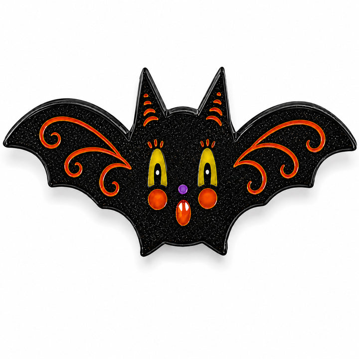 johanna parker gothic glam bat brooch black glitter