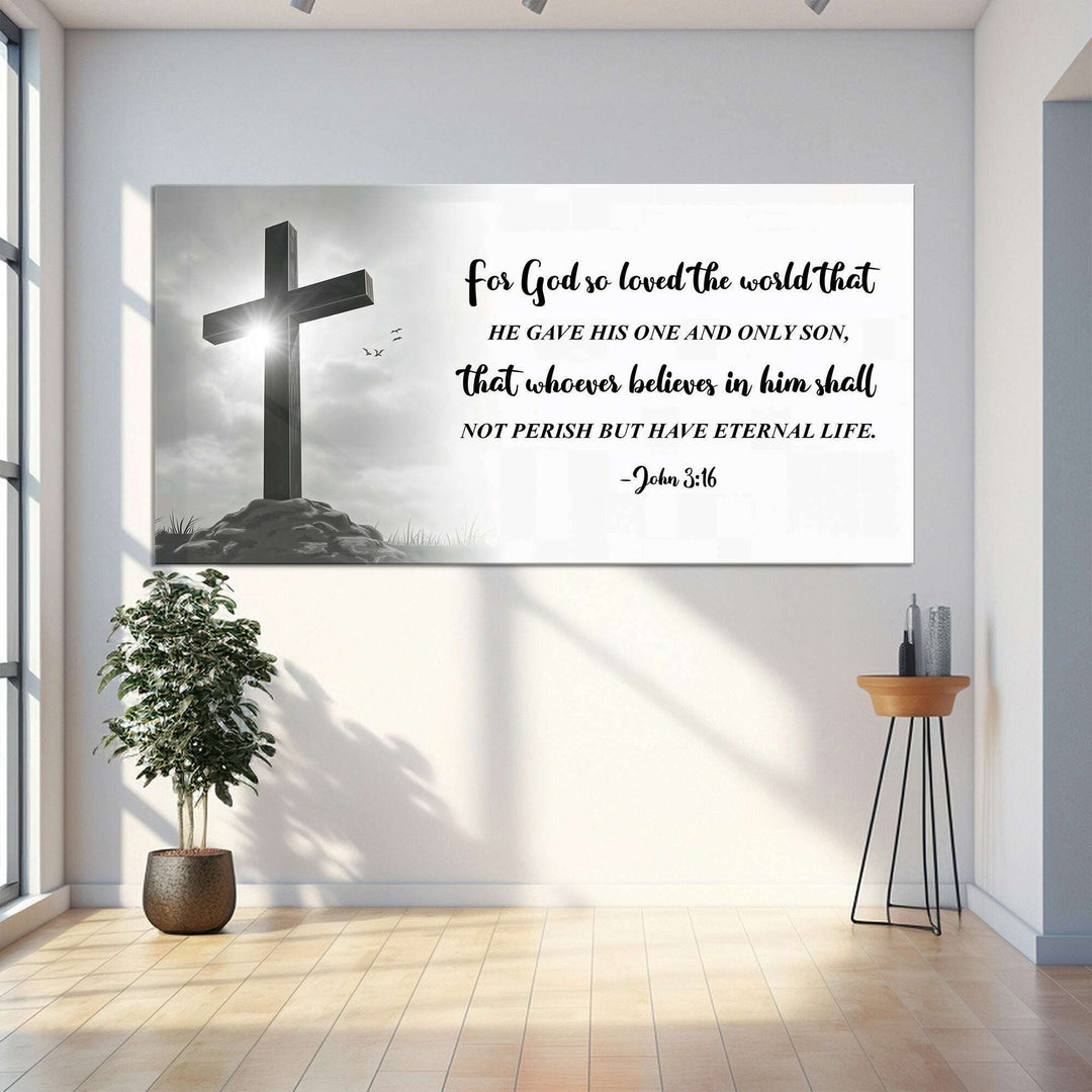 John 3:16: For God So Loved The World Faith Sign VI