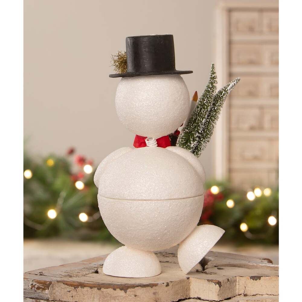 Jolly Bobble Snowman Container by Bethany Lowe Designs 1