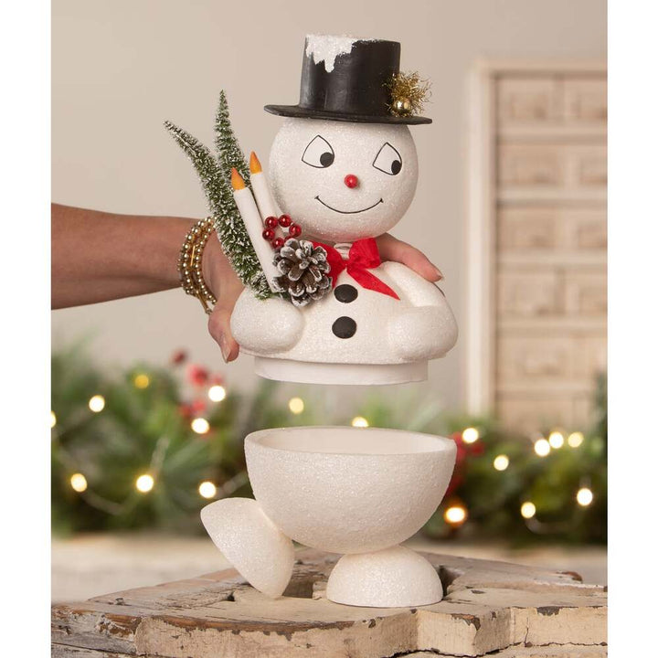 Jolly Bobble Snowman Container by Bethany Lowe Designs 2