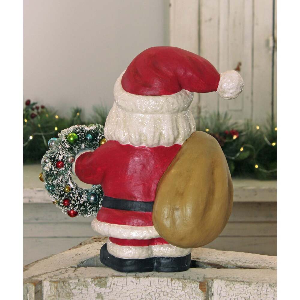 Jolly Fat Santa with Wreath by Bethany Lowe Designs 1