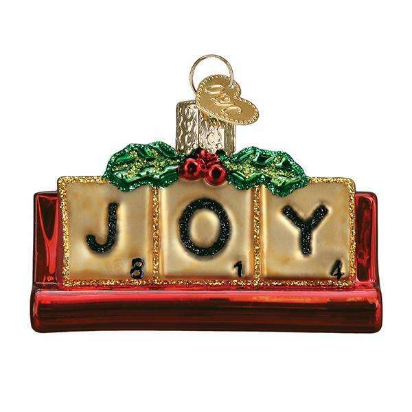 Old World Christmas Joy Blown Glass Ornament