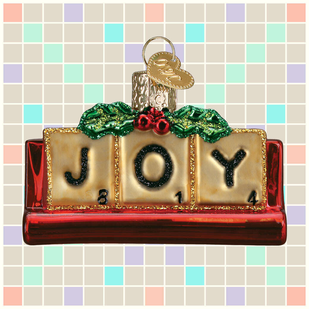 Old World Christmas Joy Blown Glass Ornament