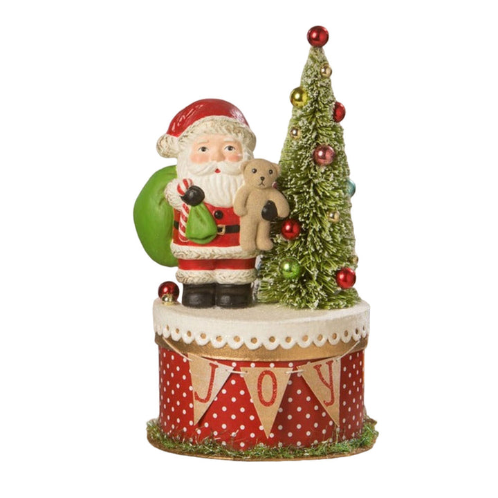 Joy Santa on Box by Bethany Lowe Designs