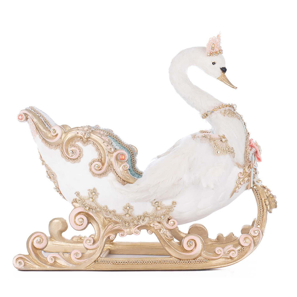 Joyeux Noel Swan Sleigh by Katherine's Collection image 1