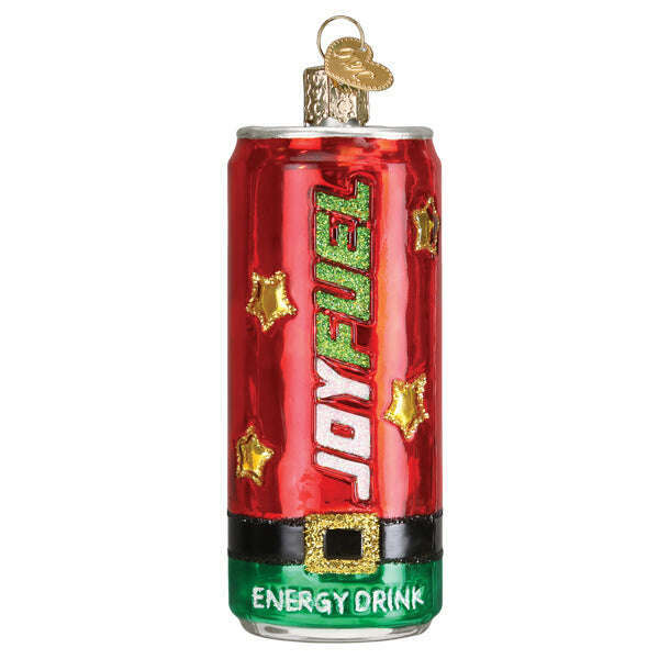 Old World Christmas Joyfuel Energy Drink Blown Glass Ornament