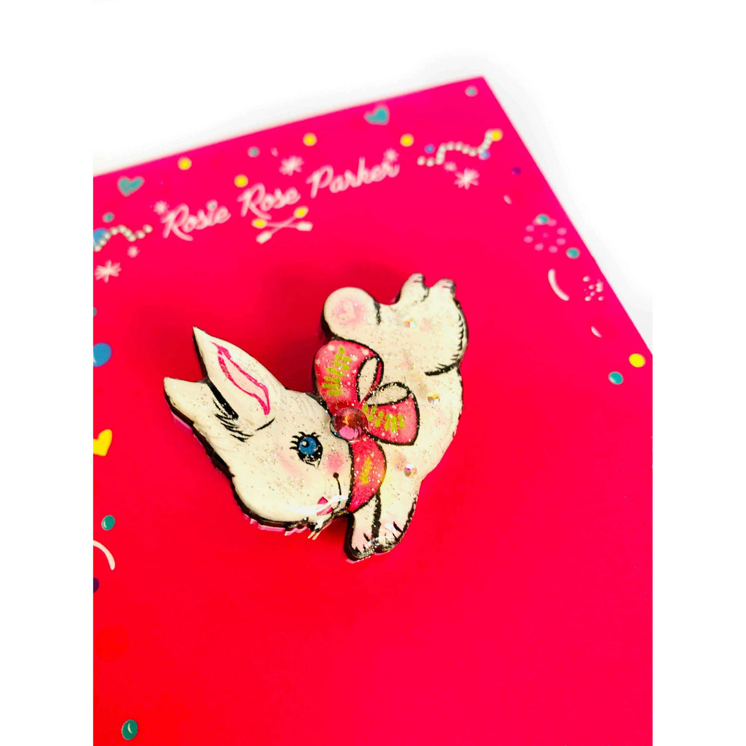 Jumping Layla Bunny Brooch