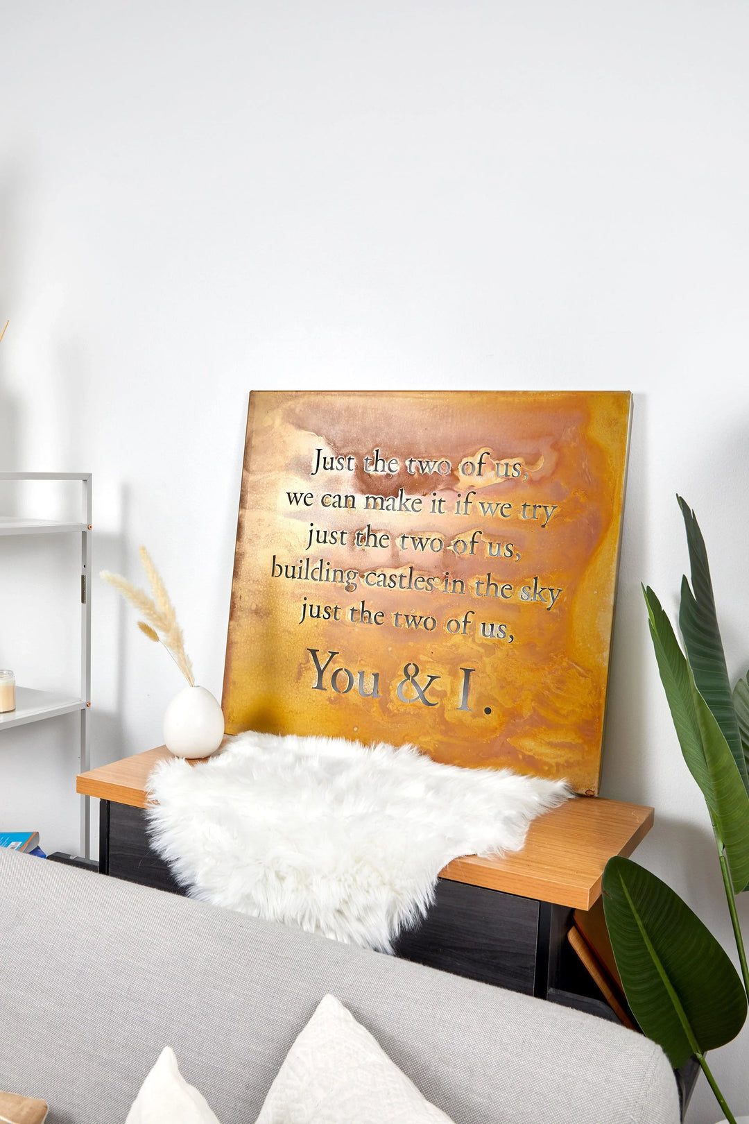 "Just The Two Of Us" Lyric Wall Art by Prairie Dance - Quirks!