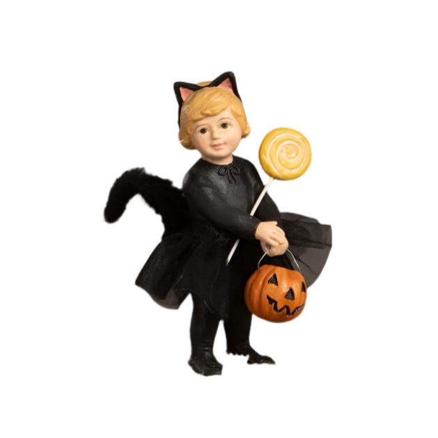 halloween kitty girl figurine bethany lowe