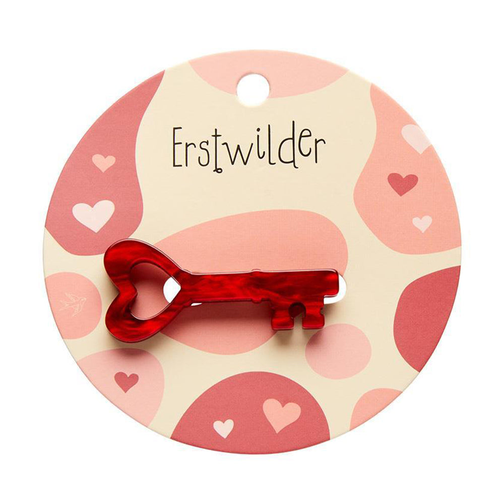 Key To My Heart Simplified Mini Brooch by Erstwilder image