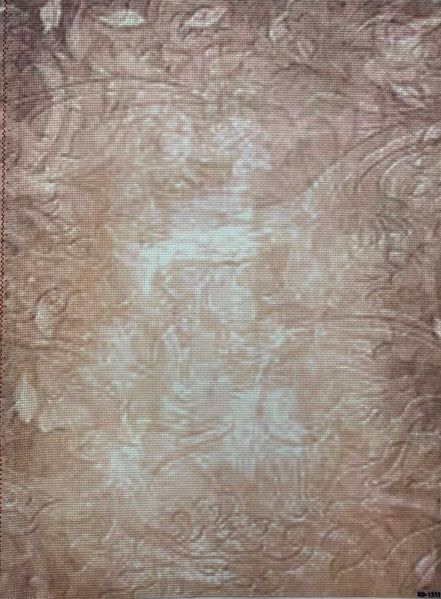 Sepia Elegance Designer Printed AIDA Fabric. Canvas for embroidery with an applied background  KF-1333A
