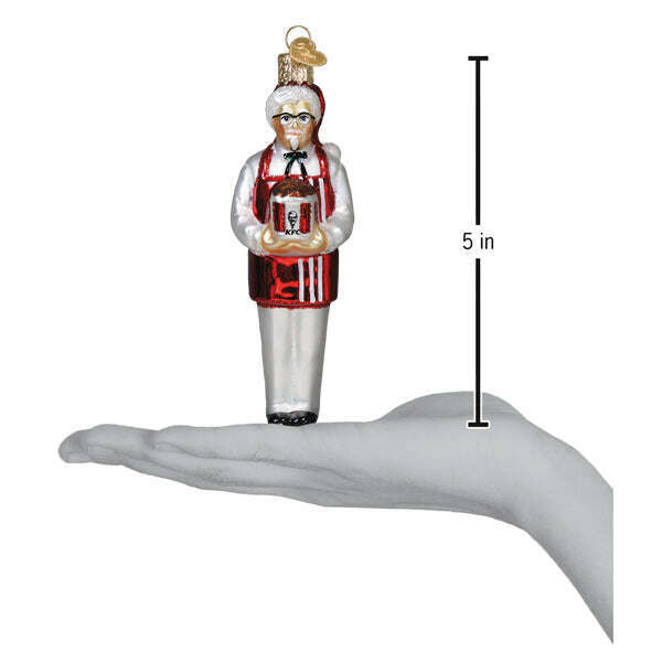 Old World Christmas KFC Colonel Sanders Blown Glass Ornament