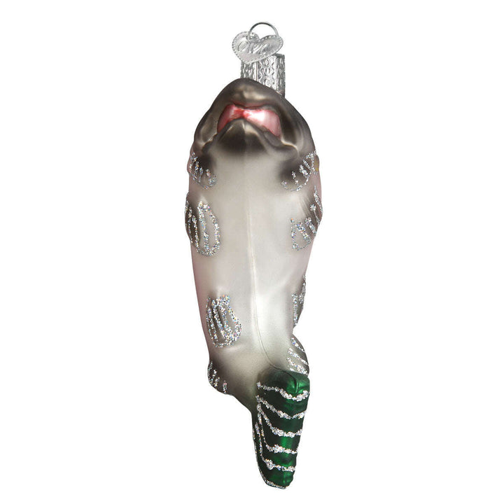 Old World Christmas King Salmon Blown Glass Ornament