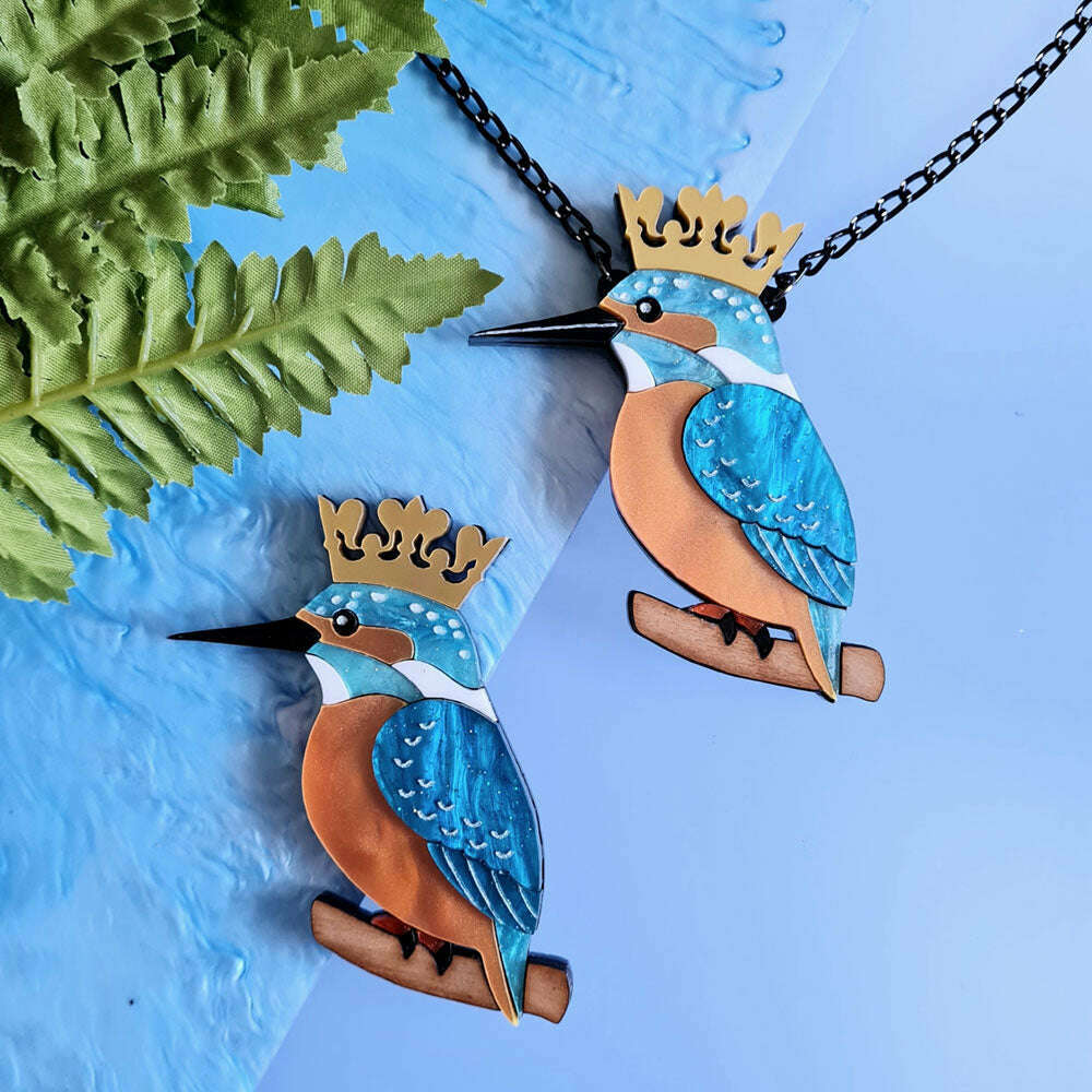 Kingfisher Brooch by Cherryloco Jewellery 5
