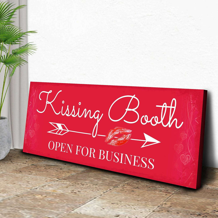 Kissing Booth "Open For Business" Sign