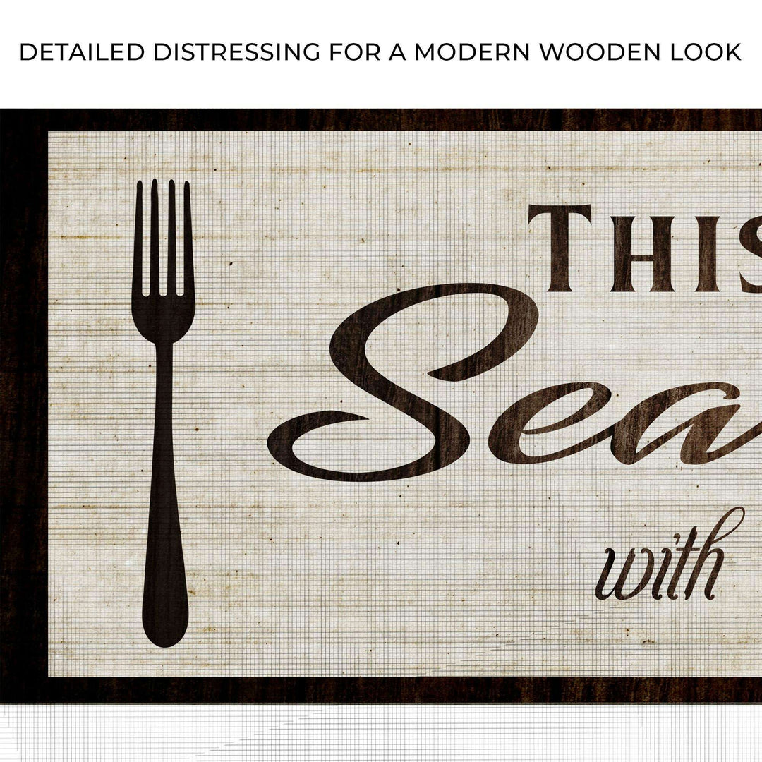 Kitchen Seasoned With Love Sign lll