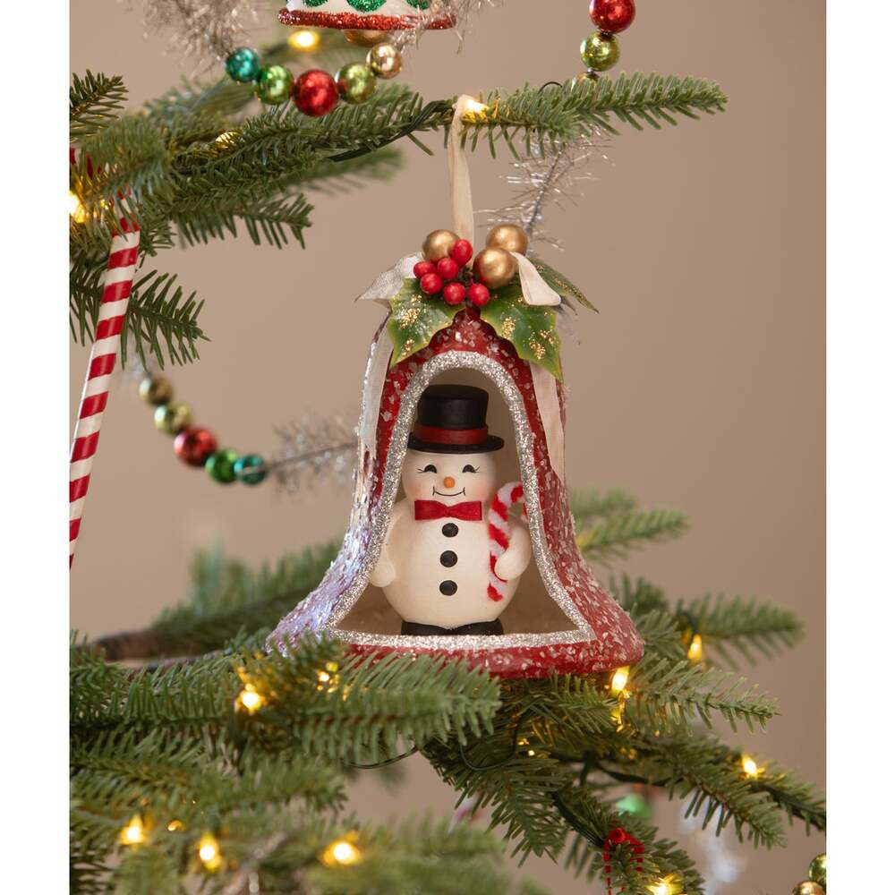 Kitschmas Snowman in Bell by Bethany Lowe Designs 3