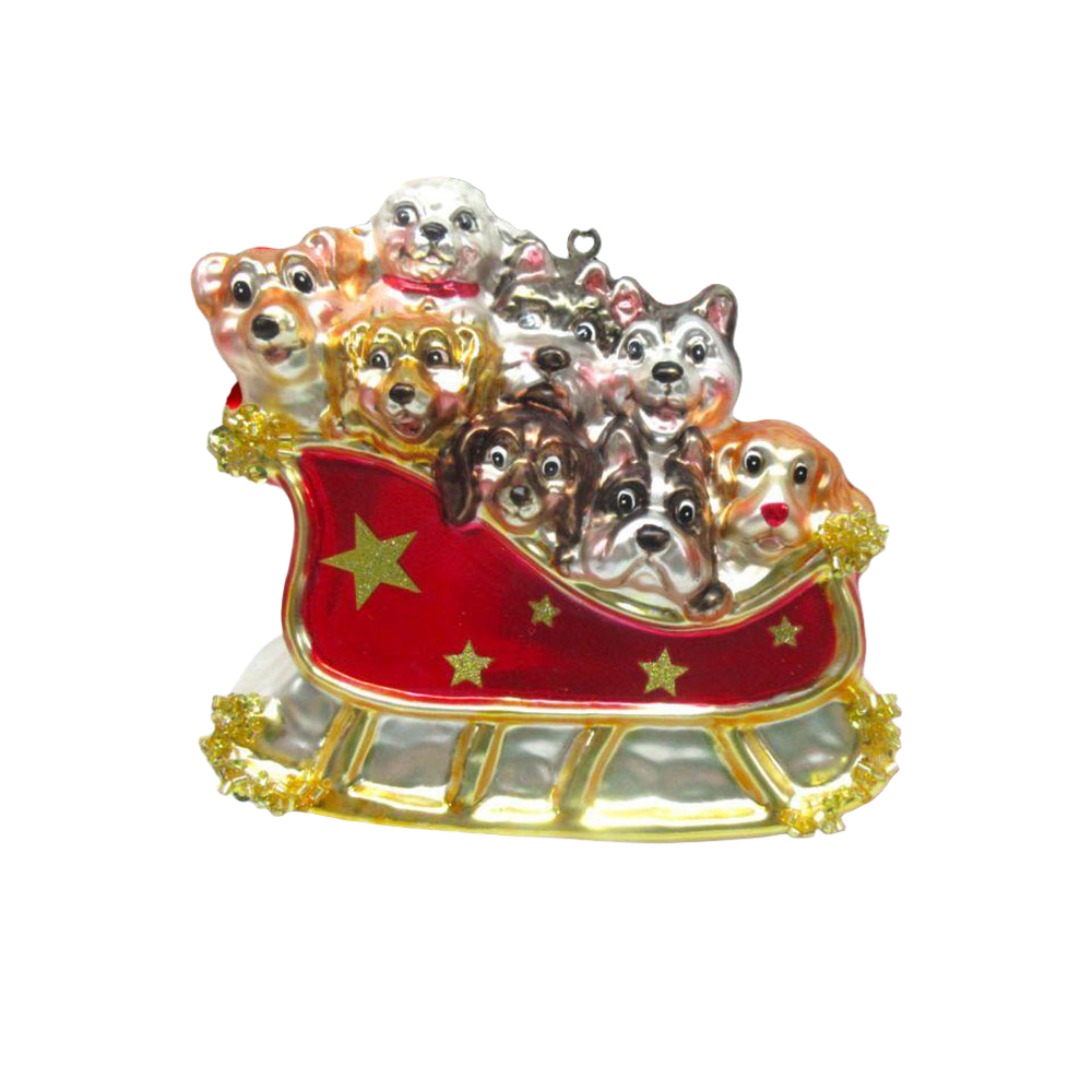 Kittens In Sled Ornament - New For 2024 by December Diamonds