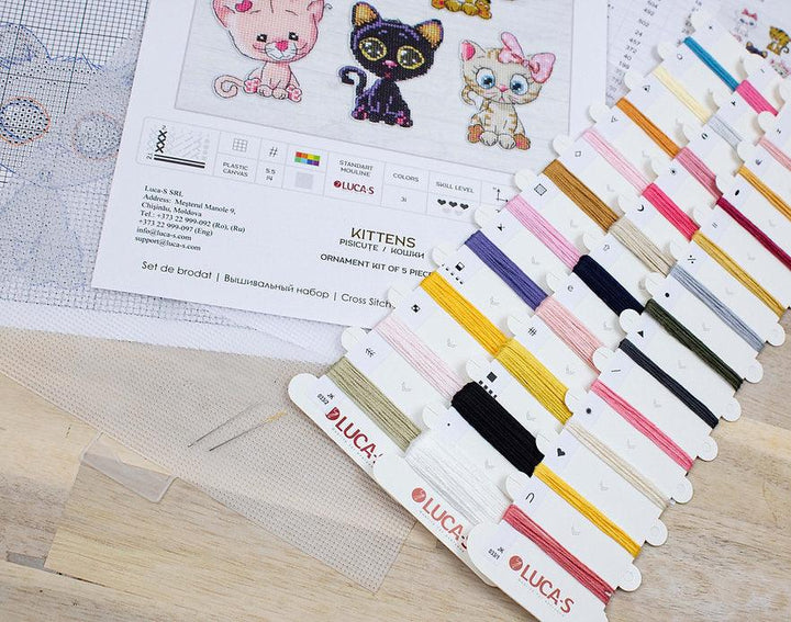 Kittens JK033L Counted Cross-Stitch Kit