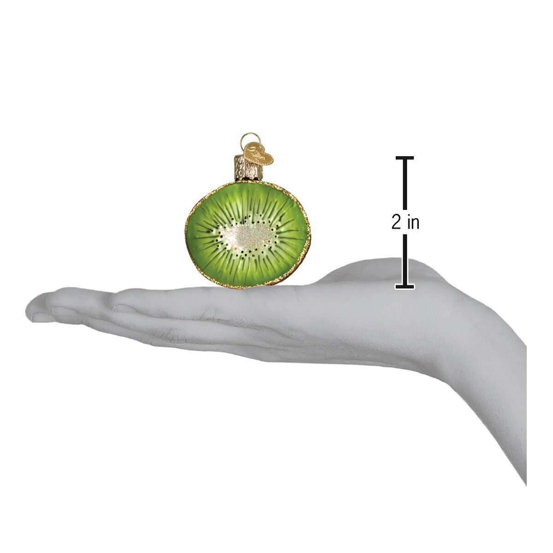 Old World Christmas Kiwi Blown Glass Ornament