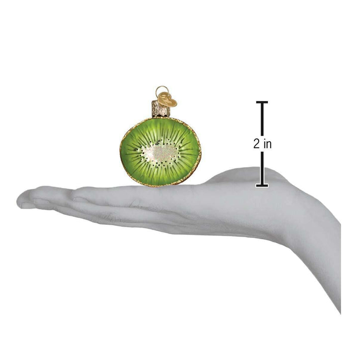 Old World Christmas Kiwi Blown Glass Ornament