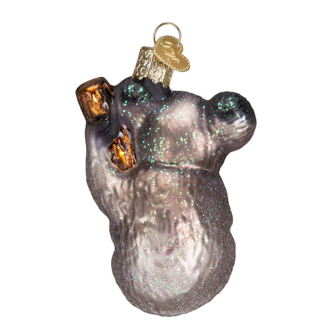 Old World Christmas Koala Bear Blown Glass Ornament